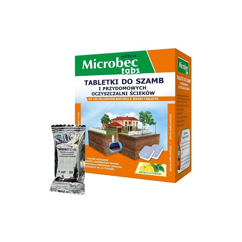 Microbec ULTRA tabletka do szamb, 20 g