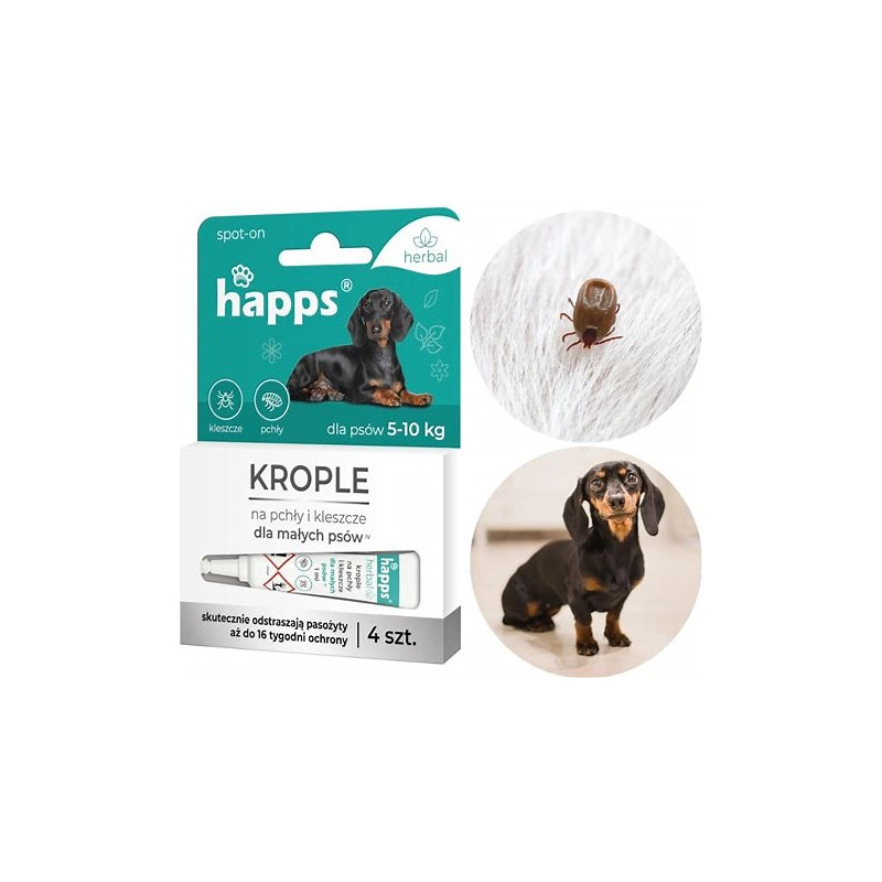 KROPLE HAPPS MAŁE PSY 5-10KG