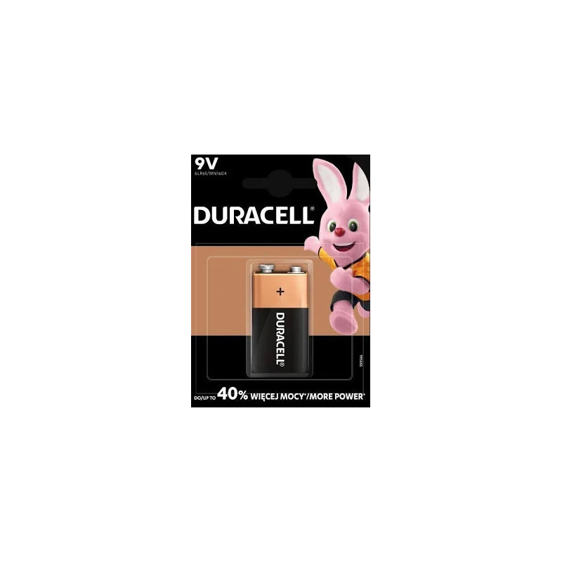 Bateria Duracell 9V LR61 Plus Power oryg