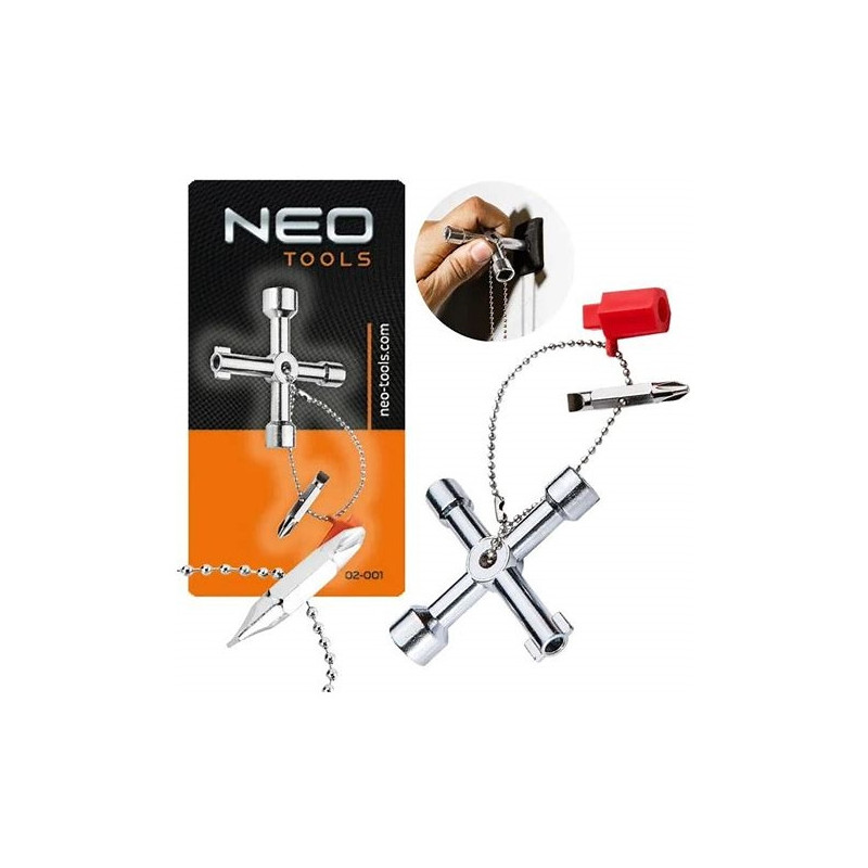 Kluczyk uniwersalny do szafek | 02-001 NEO TOOLS