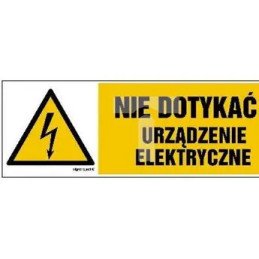 arkusz 8 naklejek nie dotykać