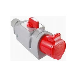 TAREL GNIAZDO STAŁE 16A/400V z wyłącznikiem L-0-P