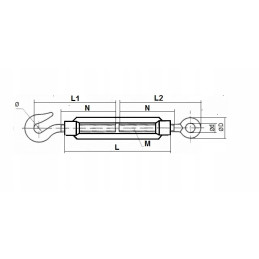 ŚRUBA RZYMSKA HAK OKO 10MM