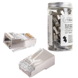 WTYK RJ45 PRZELOTOWY  KAT6 100SZT