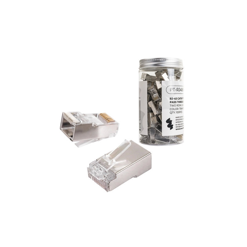 WTYK RJ45 PRZELOTOWY  KAT6 100SZT