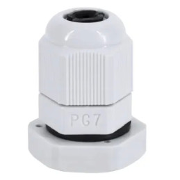 Dławik PG-7 IP68, szary RAL 7035