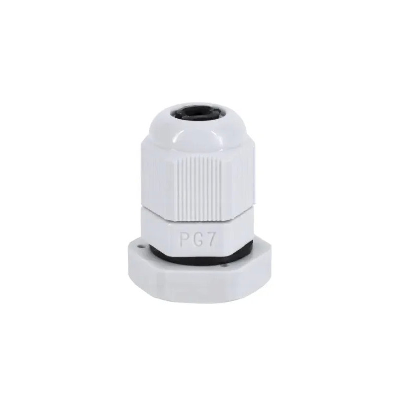 Dławik PG-7 IP68, szary RAL 7035