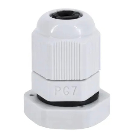 Dławik PG-7 IP68, szary RAL 7035