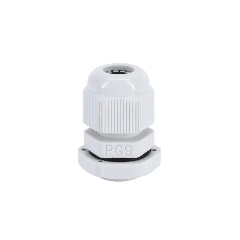 Dławik PG-9 IP68, szary RAL 7035