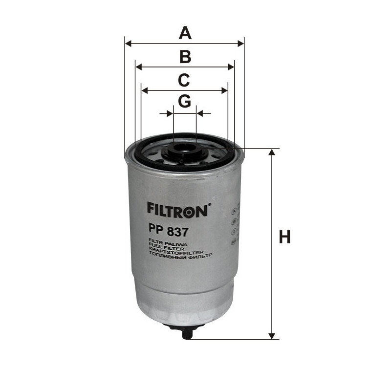 FILTR PALIWA PP837
