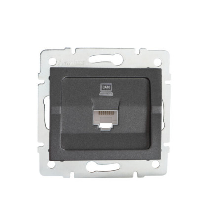Gniazdo komputerowe pojedyncze (RJ45Cat 6 Jack) LOGI 02-1400-041