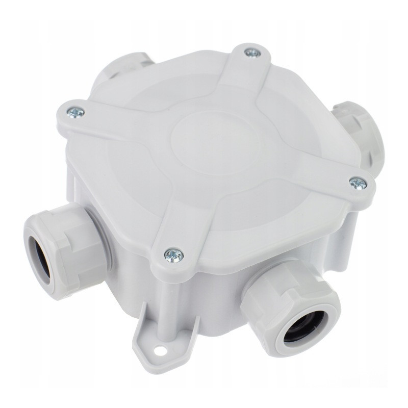 Puszka instalacyjna hermetyczna A.0035 PG21 5 zacisków (5x4 mm²) IP67 szara