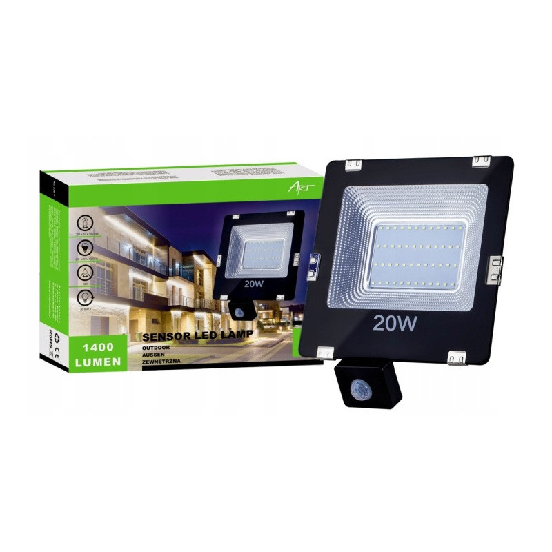 OPRAWA LED MULTIOFFICE 20W + CZUJNIK RUCHU