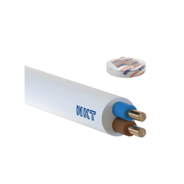 PRZEWÓD YDY 5* 1,5mm2 450/750V biały okrągły drut  NKT