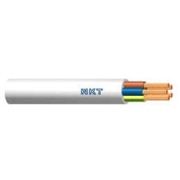 PRZEWÓD OWY 5* 4.0 300/500V biały okrąły linka