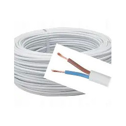 PRZEWÓD OMY 2* 1mm2 300V BIAŁY/OKRĄGŁY/LINKA ELEKTROKABEL