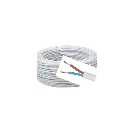 PRZEWÓD OMY 2* 1mm2 300V BIAŁY/OKRĄGŁY/LINKA ELEKTROKABEL