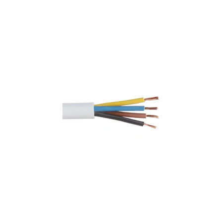 PRZEWÓD OWY 4* 1.0 300/500V biały okrągły linka ELEKTROKABEL
