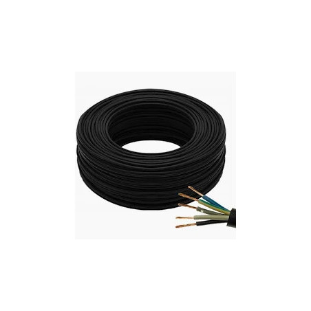 PRZEWÓD OW 5* 2,5mm2 300/500V czarny/okrągły/linka ELEKTROKABEL