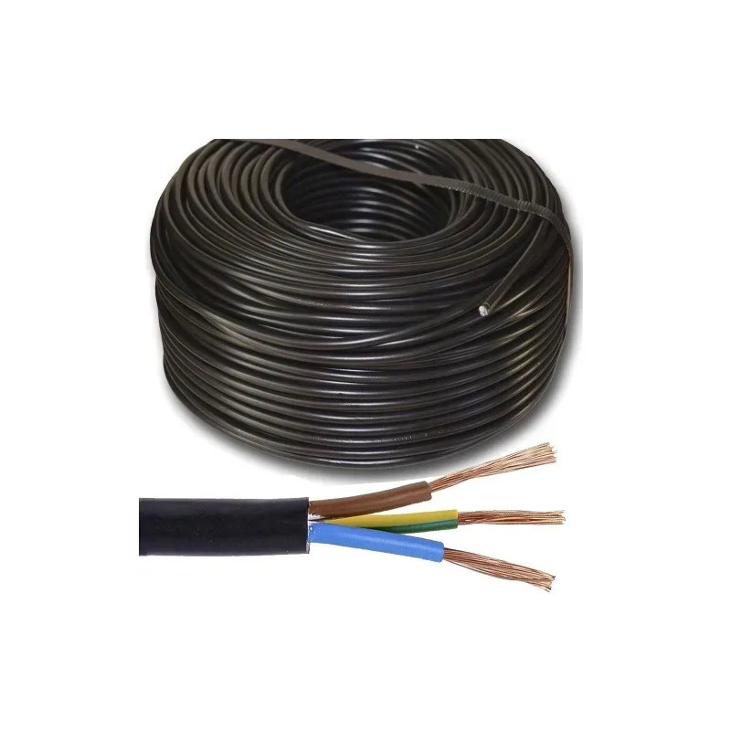 PRZEWÓD OW 3* 1,5mm2 300/500V czarny/okrągły/linka ELEKTROKABEL