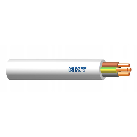 PRZEWÓD YDY 4*4,0mm2 450/750V NKT BIAŁY
