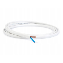 Przewód płaski OMYP 2x0,75mm 300V BIAŁY H03VVH2-F ELEKTROKABEL