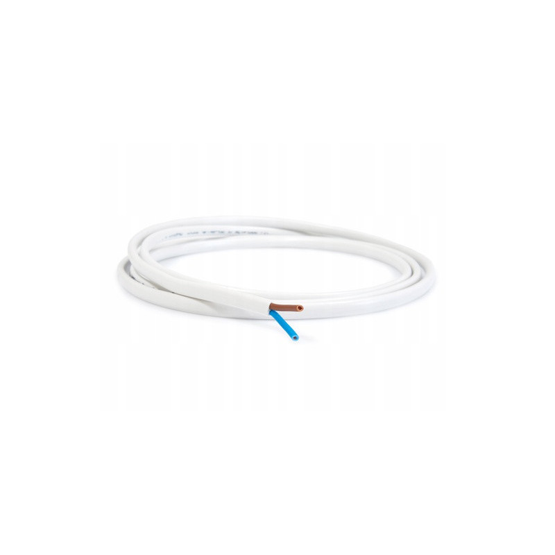 Przewód płaski OMYP 2x0,75mm 300V BIAŁY H03VVH2-F ELEKTROKABEL