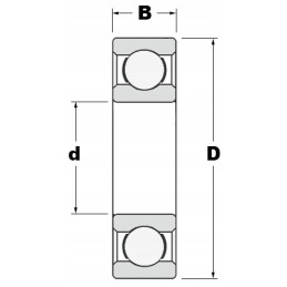 6011 2RSR ŁOŻYSKO KULKOWE 55X90X18