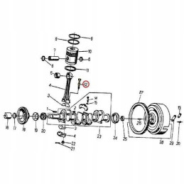 Śruba korbowodu silnika C-360