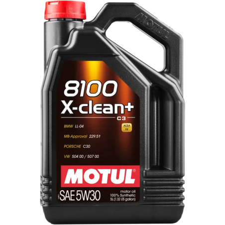 MOTUL 8100 X-CLEAN+ 5W30 SM/CF C3 5L