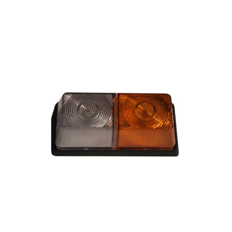 Lampa przednia T-25 L/P METAL (BIAŁO-POMARAŃCZ)