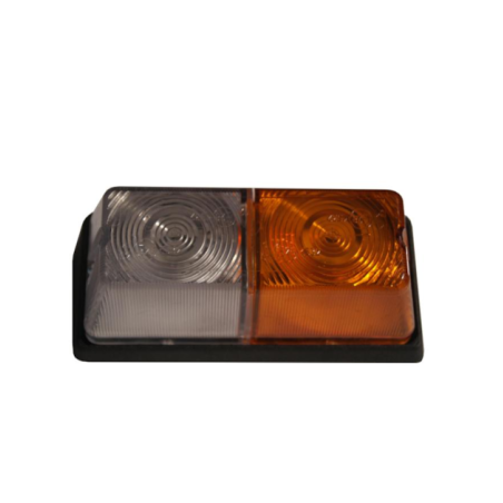 Lampa przednia T-25 L/P METAL (BIAŁO-POMARAŃCZ)