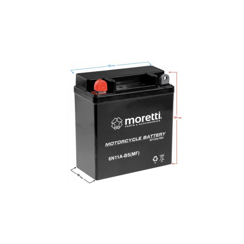 Akumulator MORETTI M6N11A-4B