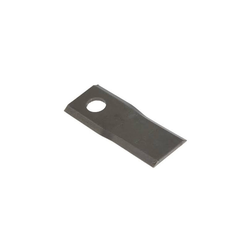 Nożyk kosiarki rotacyjnej lewy 107x45x4 mm FI-18,2