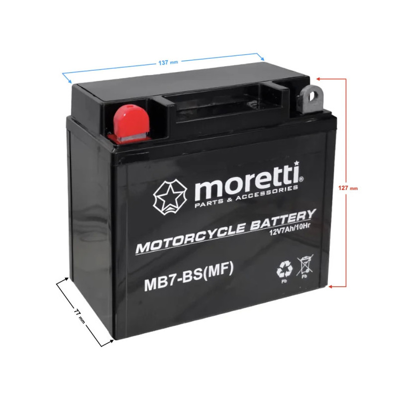 AKUMULATOR MORETTI MB7-BS ŻEL