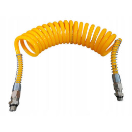 Przewód pneumatyczny spiralny, M22x1.5, żółty 4mb