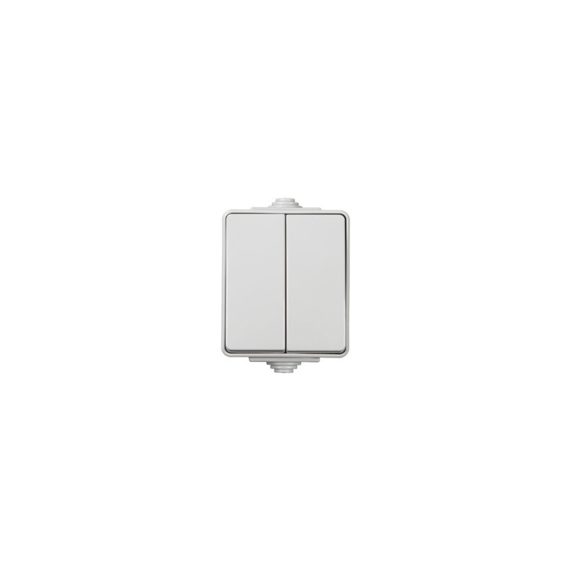 Łącznik świecznikowy TEKNO IP65GR 2G1W
