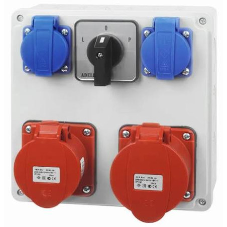 Rozdzielnica stacjonarna 1*32A 4P 1*16A 4P 2*230V