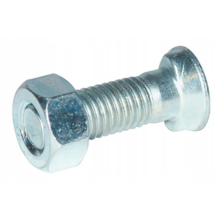 Śruba płużna 2-noskowa z łbem owalnym M12 x 40 mm