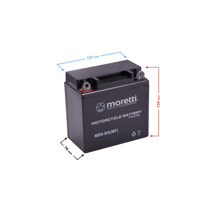 AKUMULATOR MORETTI MB9-BS ŻEL