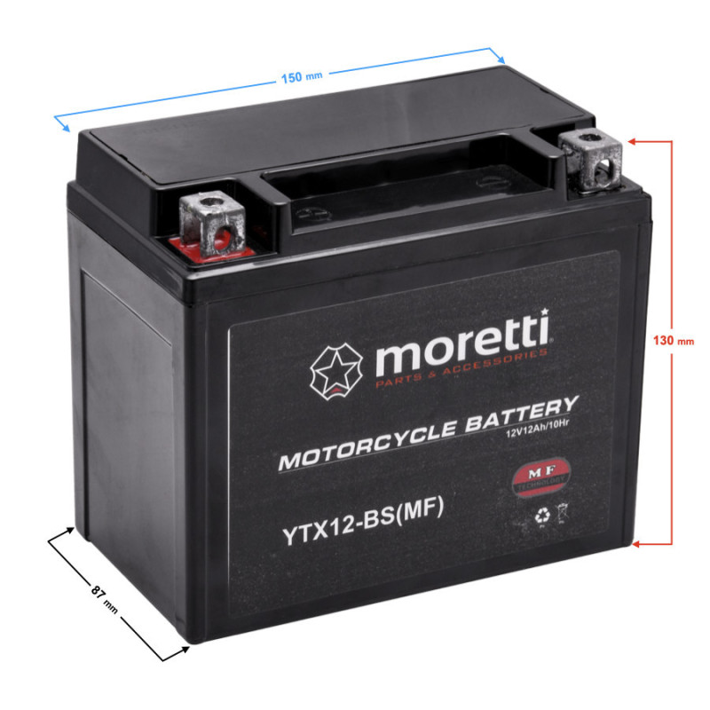 AKUMULATOR MORETTI MTX12-BS ŻEL