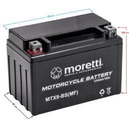 AKUMULATOR MORETTI MTX9-BS ŻEL
