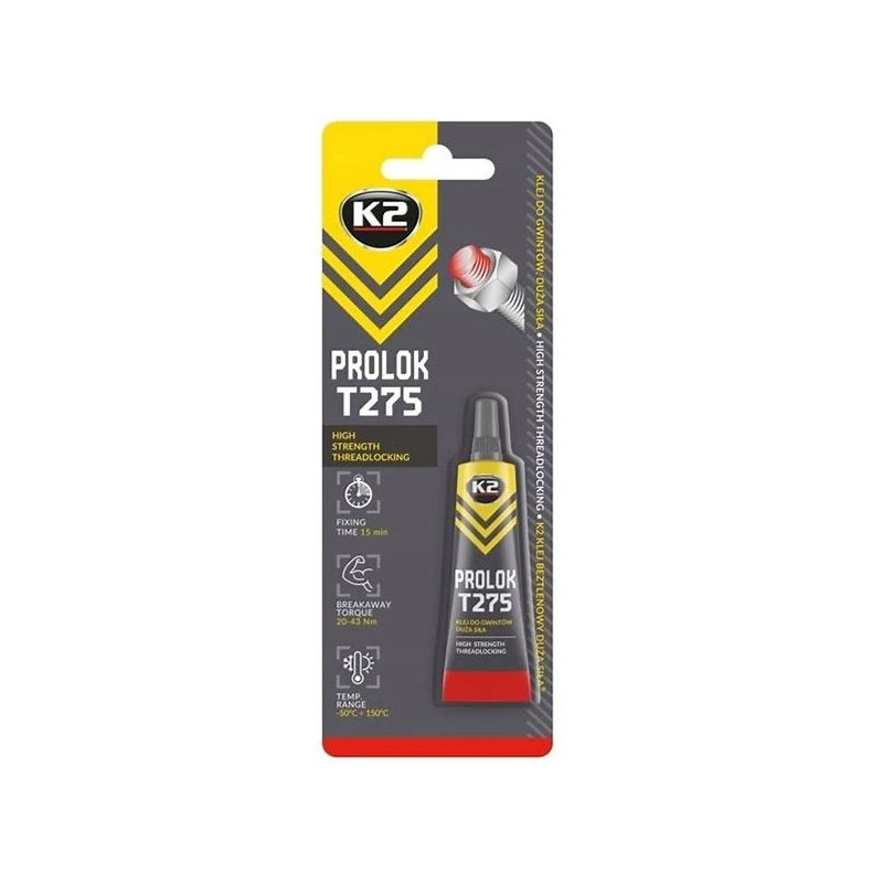 PROLOK T275 CZERWONY KLEJ DO GWINTÓW