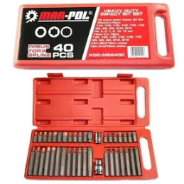 KOŃCÓWKI 40PCS IMBUS TORX SPLINE