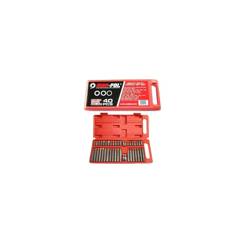 KOŃCÓWKI 40PCS IMBUS TORX SPLINE