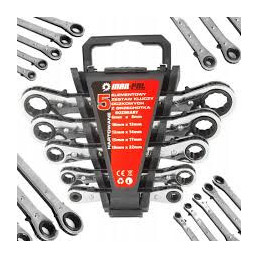 KLUCZE OCZKOWE Z GRZECHOTKĄ 6-22 5SZT