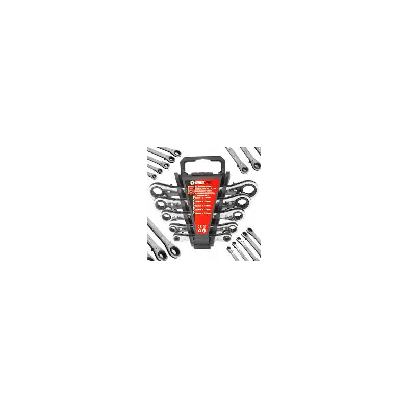 KLUCZE OCZKOWE Z GRZECHOTKĄ 6-22 5SZT